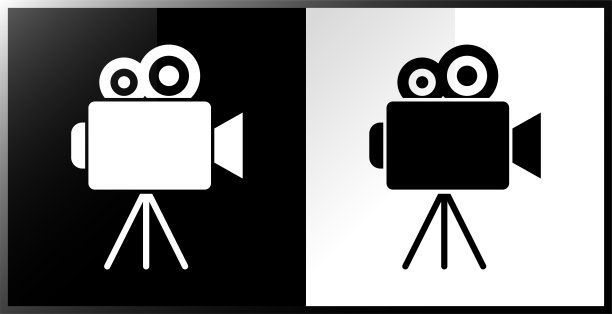 电影摄影机图标。图片下载