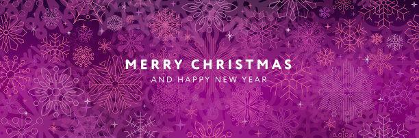 圣诞雪花背景。水平无缝模式。图片下载