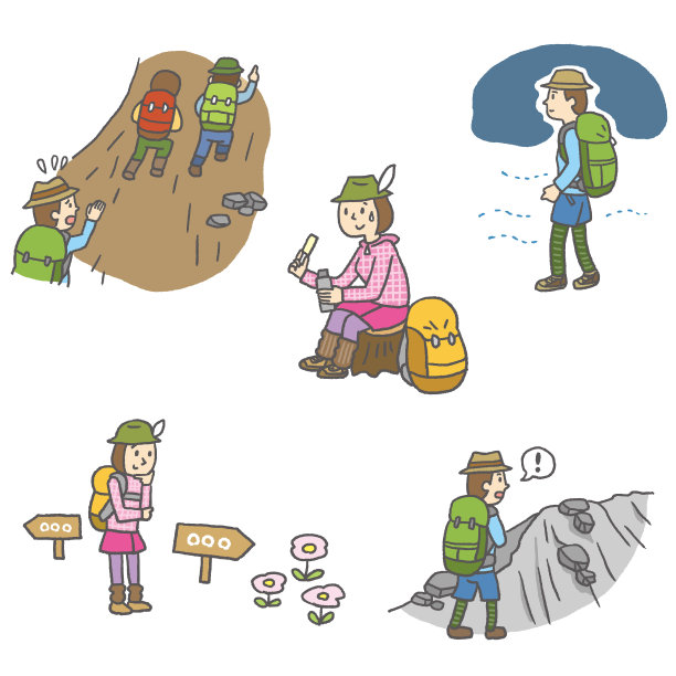 爬山的各种场景图片下载