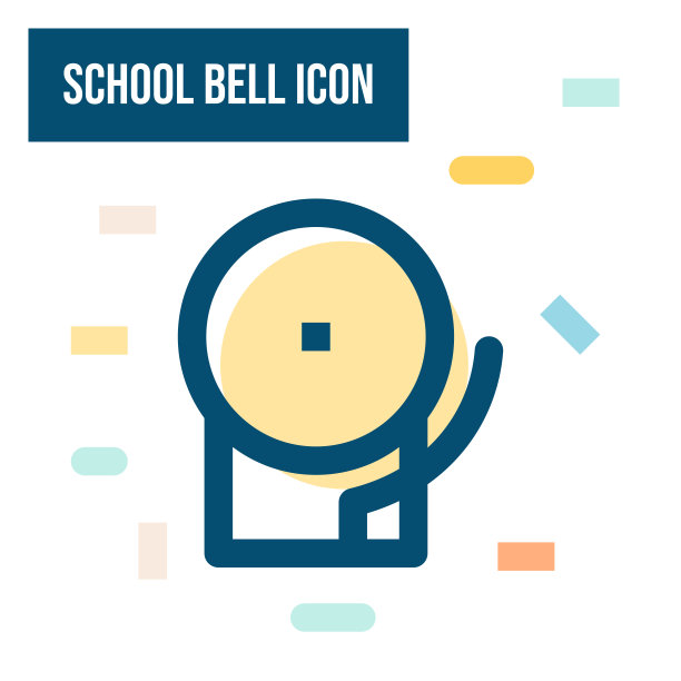 学校钟声图标图片下载
