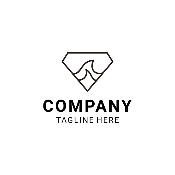 插图现代造型师钻石浪海矢量图片下载