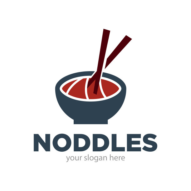 食物标志设计插图图片下载