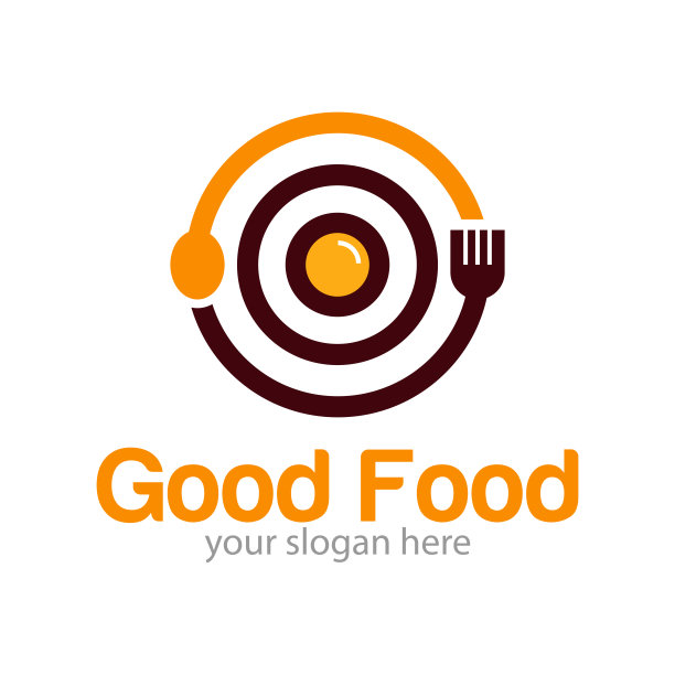 食物标志设计插图图片下载