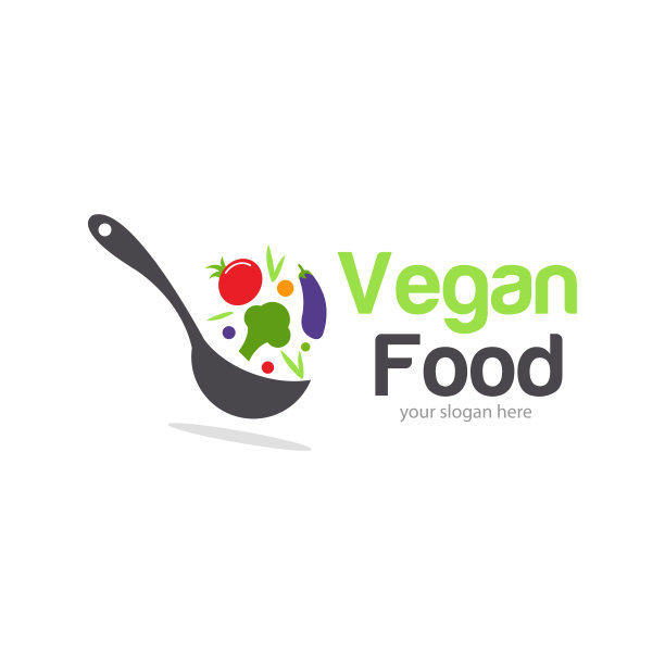 食物标志设计插图图片下载