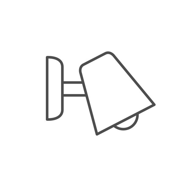 壁灯线条轮廓图标图片下载