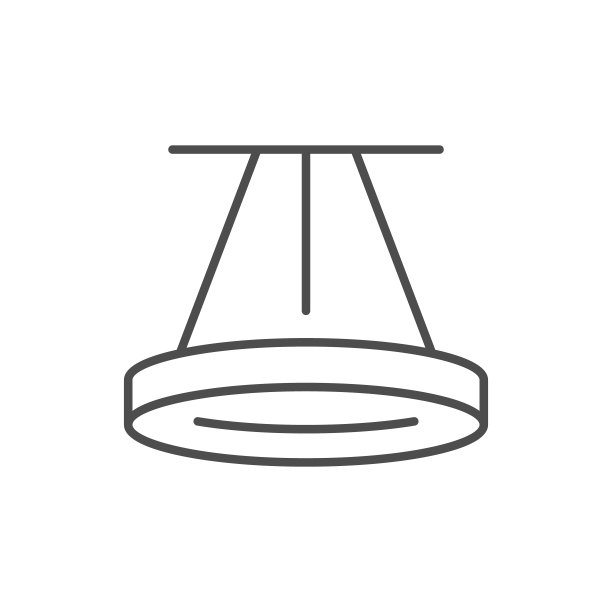 现代吸顶灯线条图标图片下载