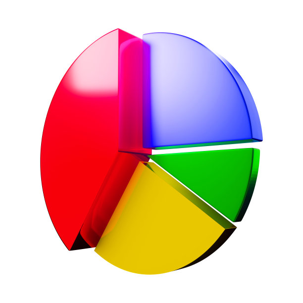 图表和图表图标集。图表和图表。饼，计划和可视化统计。孤立的3d渲染图标，白色背景上的对象。剪切路径。图片下载