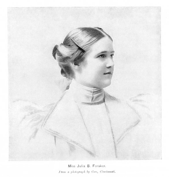 Julia Bundy Foraker Wainwright照片肖像，俄亥俄州州长和美国参议员的女儿，19-20世纪美国历史图片下载