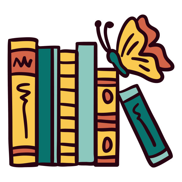 书架上的蝴蝶图片下载