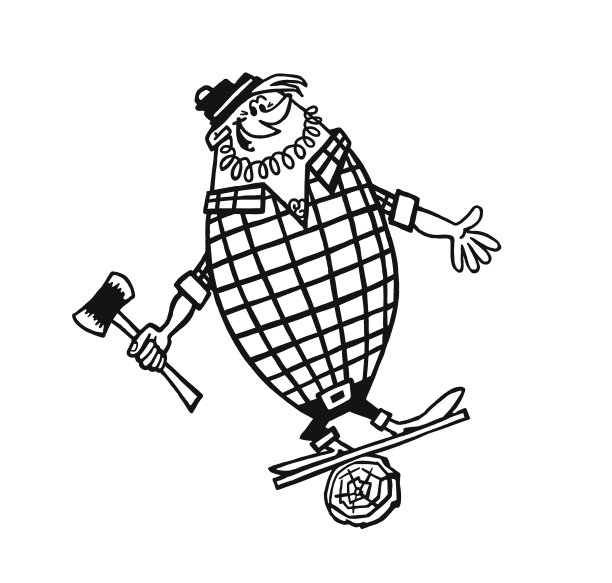 在原木上保持平衡的伐木工人图片下载