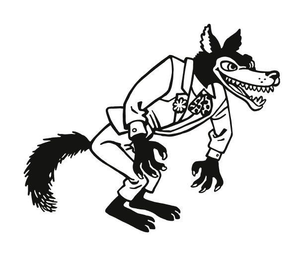 穿着衣服的狼图片下载