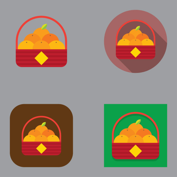 扁橘子篮图标|卡拉福系列图片下载