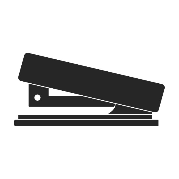 黑色订书机图标图片下载