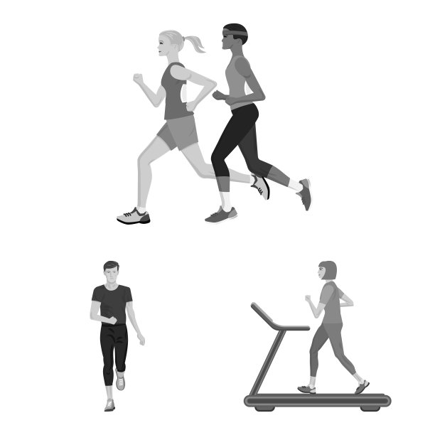 孤立目标成功和马拉松标志设置图片下载