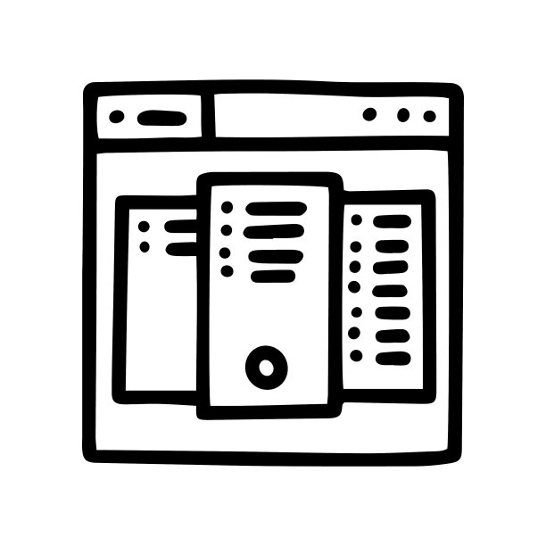 定价网页线性涂鸦简约图标图片下载