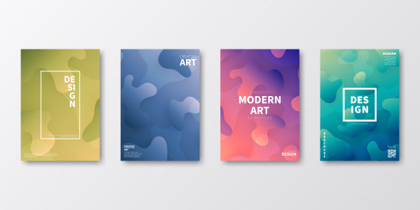 宣传册模板布局，封面设计，商业年度报告，传单，杂志图片下载