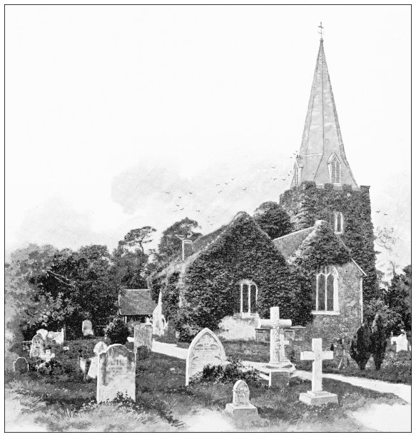 英国古玩旅行照片:斯托克波吉教堂墓地图片下载