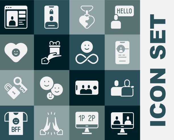 设置视频聊天会议BFF或最好的朋友图片下载