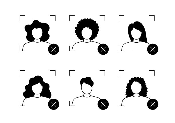 人们正在进行身份检查。一组带有被拒绝的识别过程的图片图片下载