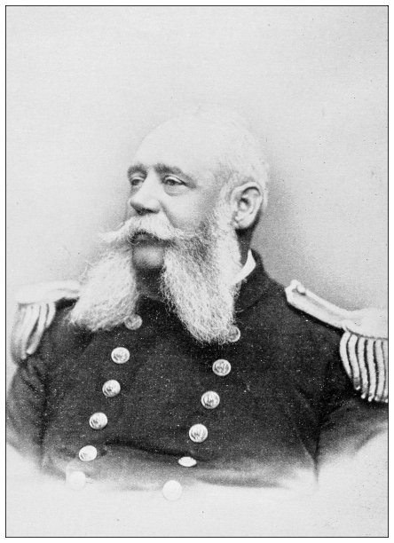 夏威夷，古董照片:吉尔伯特·C·威尔茨船长图片下载