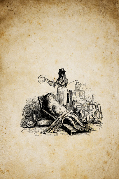 人性化动物插图:可怕的乌鸦实验图片下载