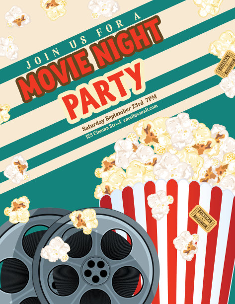 电影之夜的背景图片下载