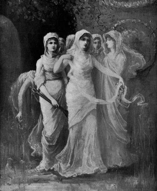 《新娘》，路易斯·梅内尔绘画- 19世纪图片下载