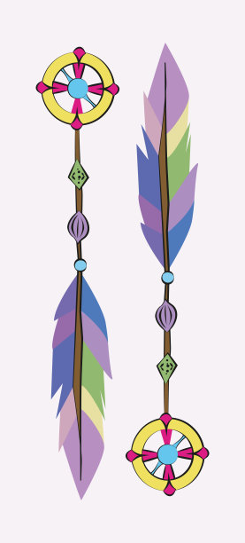 印第安人的护身符，印第安人的护身符，羽毛护身符图片下载