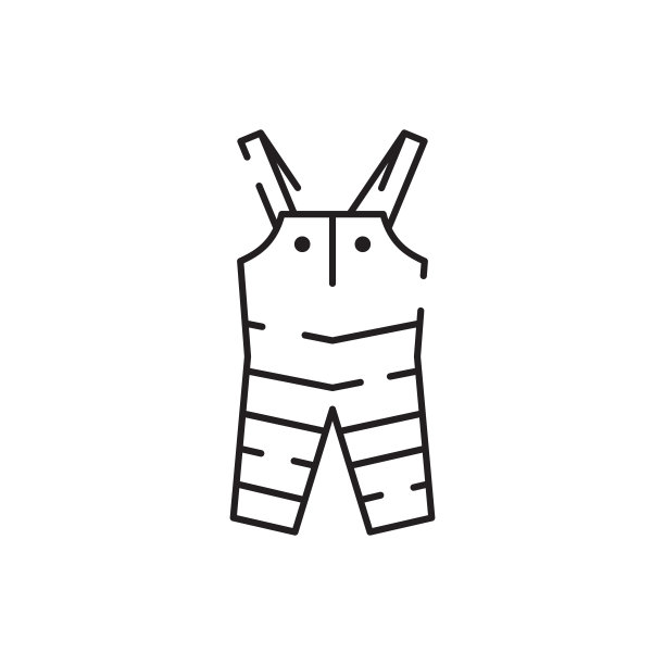 保暖衣物秋冬线icon。针织毛衣。涂鸦冬天的衣服矢量收集。矢量草图在白色。季节性设计元素图片下载