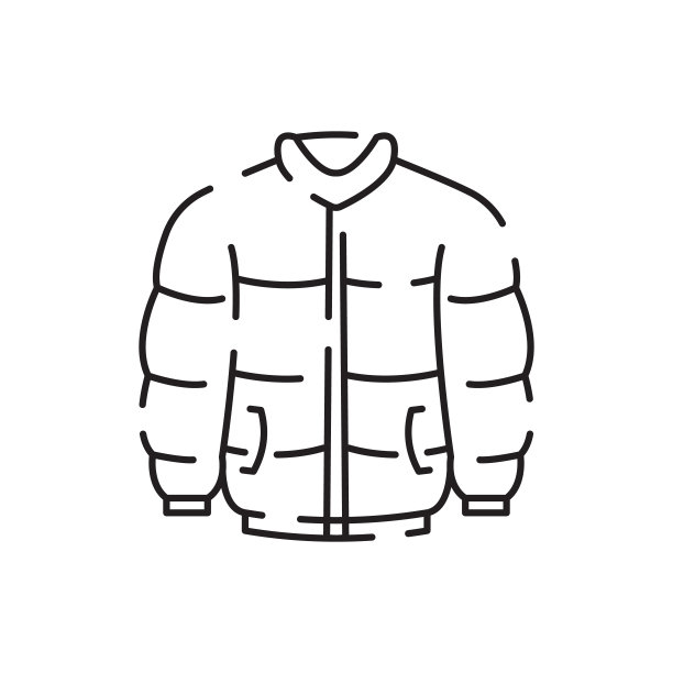 保暖衣物秋冬线icon。针织毛衣。涂鸦冬天的衣服矢量收集。矢量草图在白色。季节性设计元素图片下载