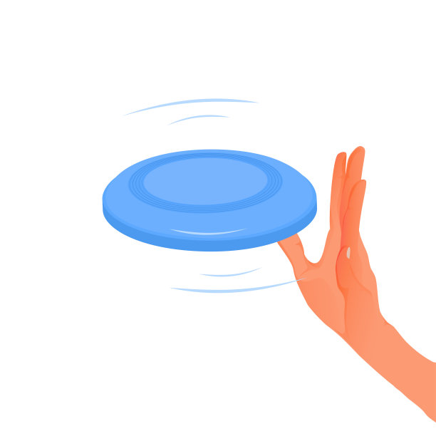 手握飞盘在外面。在户外剥皮飞盘在白色背景图片下载