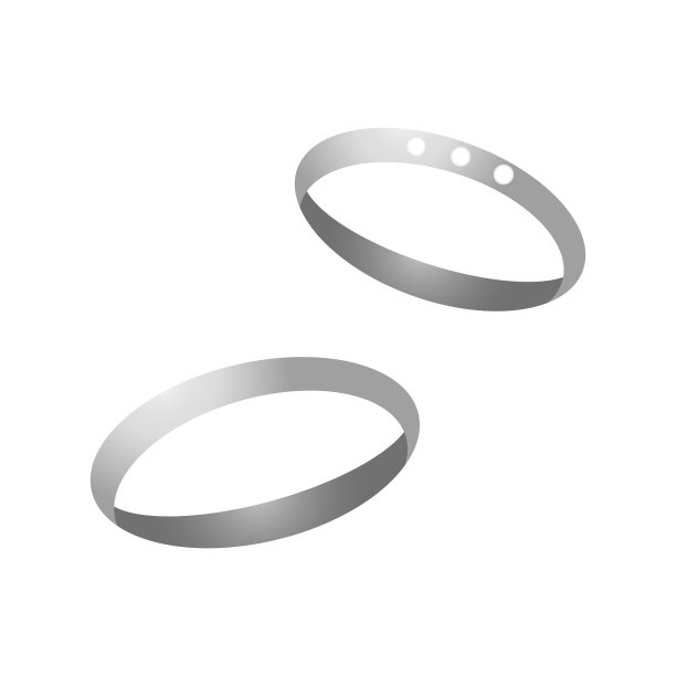 两个结婚戒指的插图图片下载