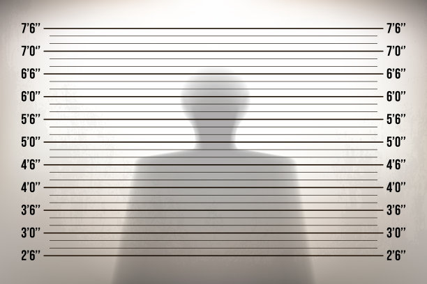 警察局的疑犯照片上有个人影图片下载