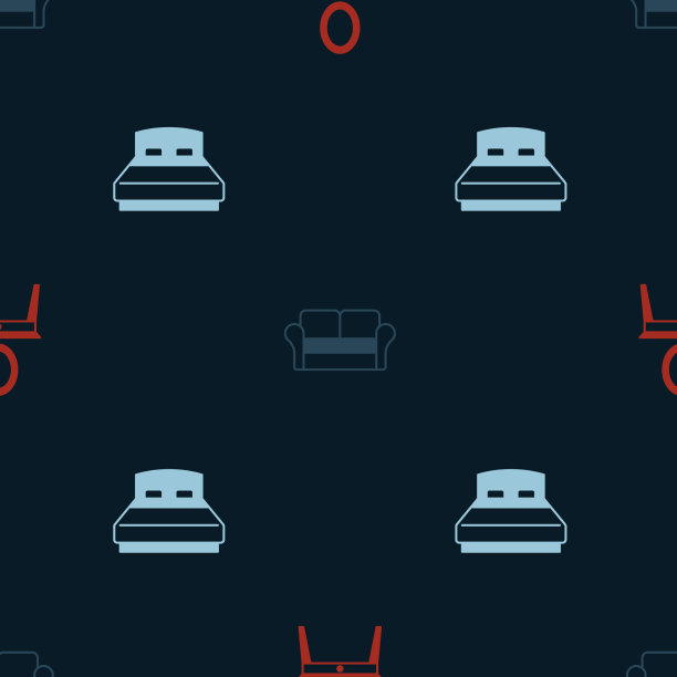 将梳妆台、沙发、大床一应俱全图片下载