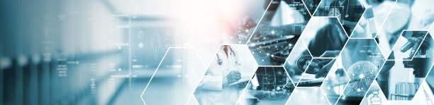 医疗技术，医疗保健和医药理念。医生和专业的健康团队在现代医院工作，医学研究和开发。在线健康和远程医疗，技术背景图片下载