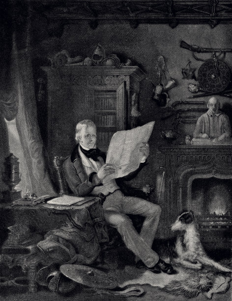 沃尔特·司各特爵士在阿伯茨福德(XXXL，详细内容)图片下载