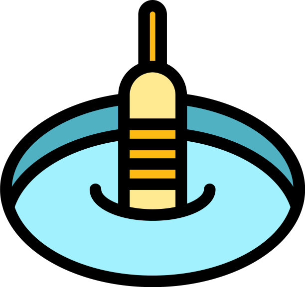 冰钓漂图标平坦图片下载