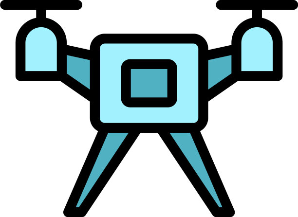 间谍无人机图标扁平图片下载