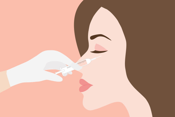 医生戴着医用手套，用血清注射器向妇女的眼睛注射填充物和肉毒杆菌。整形、美容、美容的美容治疗理念图片下载