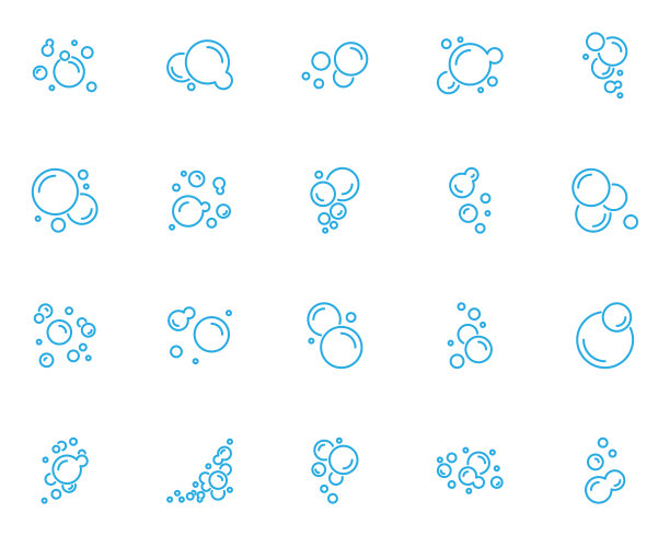 一套泡沫图标，泡沫图片下载