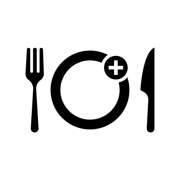 黑色简约食品订购图标图片下载