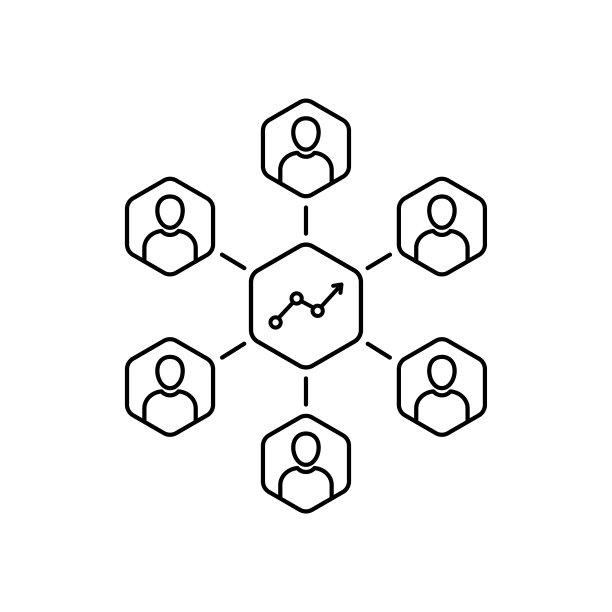 团队合作的业务增长像细线图标。平面线性趋势现代启动标志图形艺术设计信息图形元素孤立在白色背景。成本或价值预测的概念图片下载