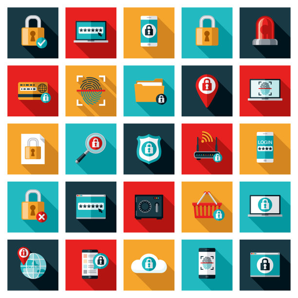在线安全图标集图片下载