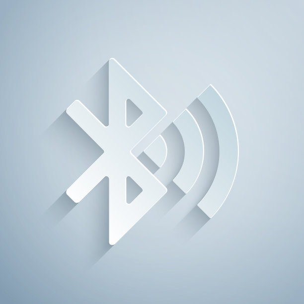 剪纸蓝牙连接图标隔离上图片下载