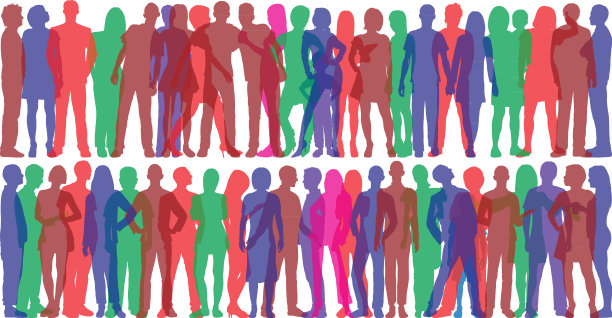 人群(所有人都是完整和可移动的)图片下载