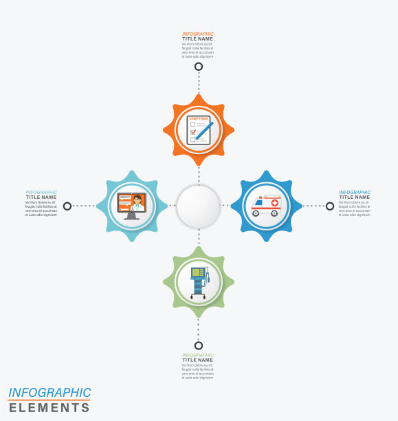 2019冠状病毒病图标信息图表模板图片下载