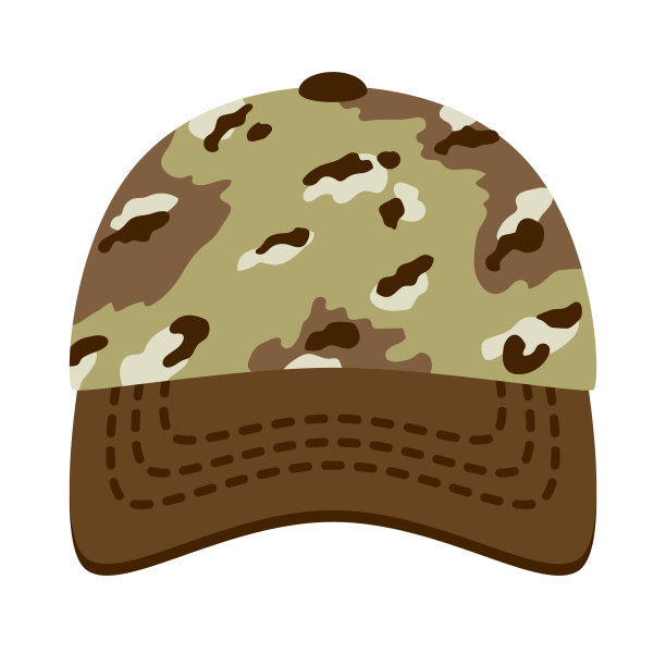 透明背景上的伪装帽子图标图片下载