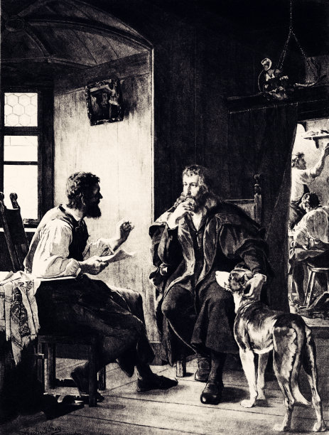 阿尔布莱希特夫人<s:1> rer访问汉斯·萨克斯，理查德·格罗斯(XXXL有很多细节)图片下载