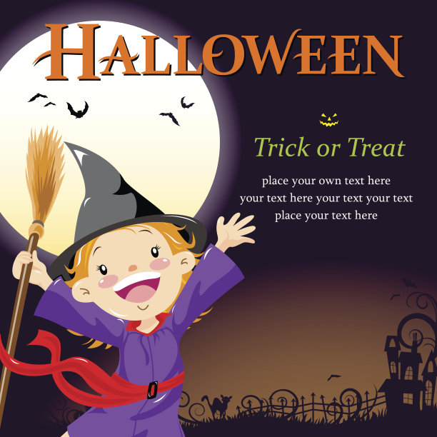 万圣节快乐的女巫图片下载