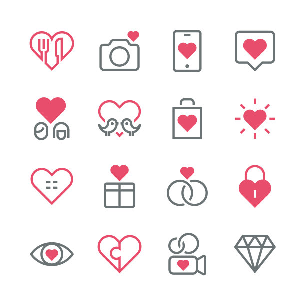 爱与情人节图标图片下载